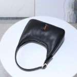 Saint Laurent Calypso Mini Hobo In Plunged Lambskin 791484 Black